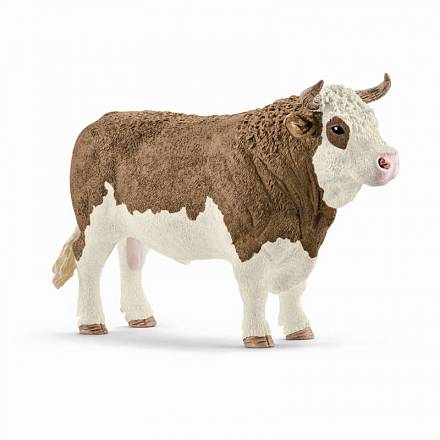 Фигурка - Симментальский бык, размер 14 х 5 х 8 см. 